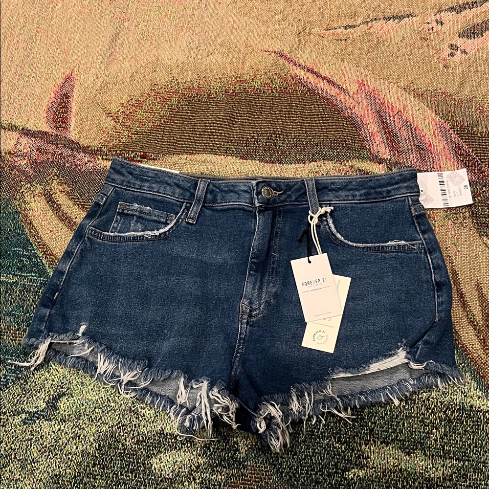 Forever 21 frayed denim shorts